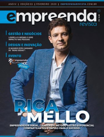 EMPREENDA REVISTA - Ed. 33 - RICA MELLO - Fev/2020