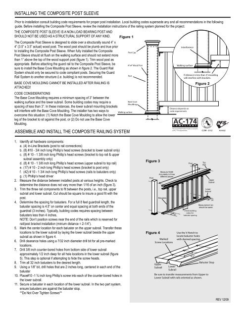 installing the composite post sleeve assemble and install ... - Fiberon