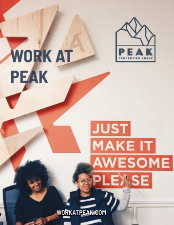 Work At Peak - The WHY