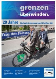 20 Jahre Stadtentwicklungsverband Ulm/Neu-Ulm - grenzen überwinden