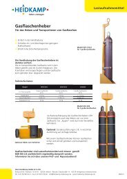 Gasflaschenheber - Heidkamp Hebezeuge