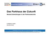 Das Parkhaus der Zukunft Neuste Entwicklungen in der ...