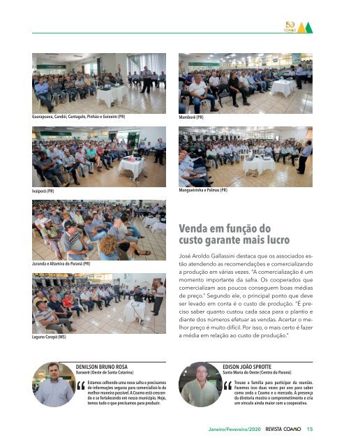 Revista Coamo edição Janeiro/Fevereiro de 2020