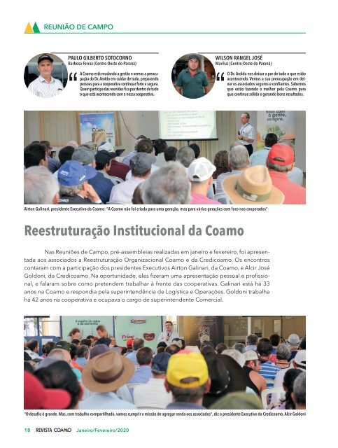 Revista Coamo edição Janeiro/Fevereiro de 2020