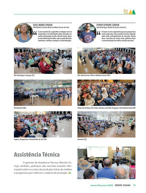 Revista Coamo edição Janeiro/Fevereiro de 2020