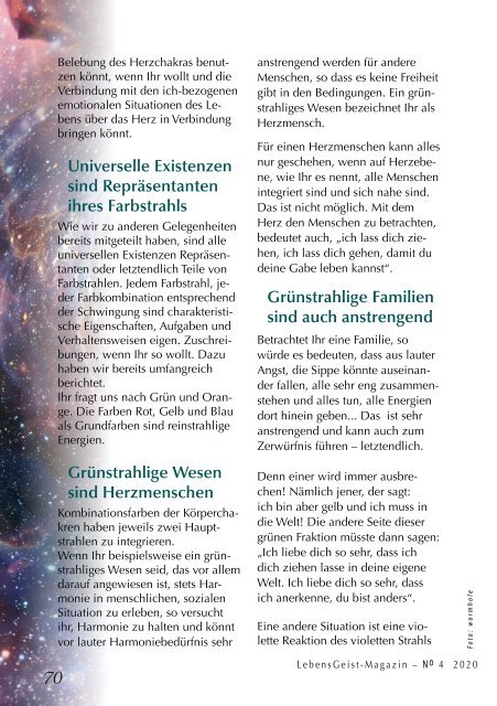 Lebensgeist-Magazin 4 – Frühjahr / Sommer 2020