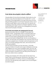 Pressemitteilung FSAS Berlin_Infoabend - Freie Schule Anne-Sophie