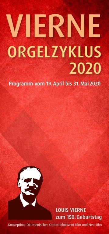 Vierne-Orgelzyklus 2020 Ulm / Neu-Ulm