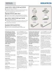 Sockel 143 A, 143 AF, 143 UH und - Hekatron