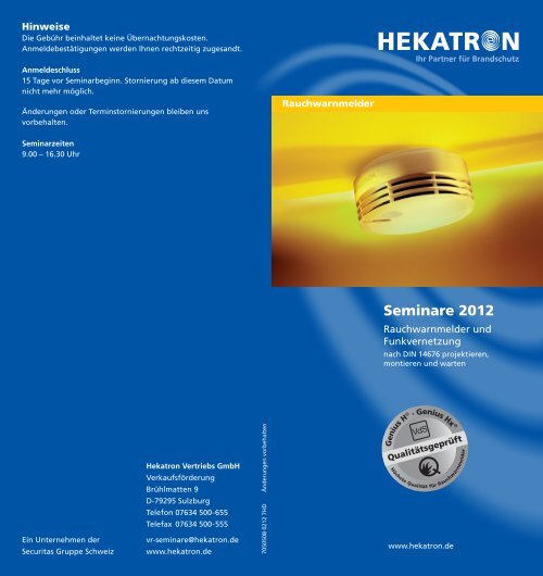 Seminare 2012 - Hekatron