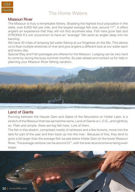 Fly Fishing destinations worldwide - FFTC.club Magazine issue I-2020