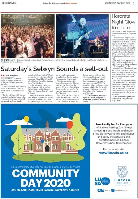 Selwyn Times: March 04, 2020