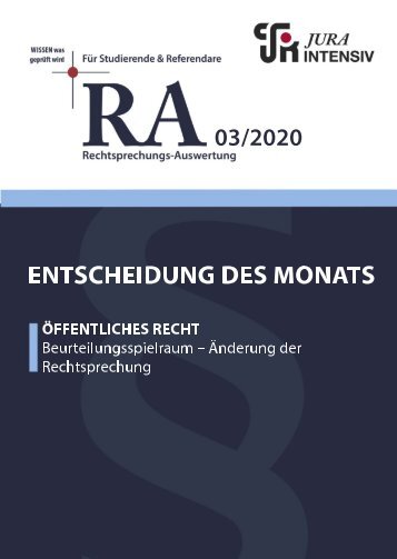 RA 03/2020 - Entscheidung des Monats