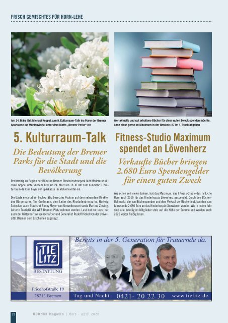 HORNER Magazin | März-April 2020