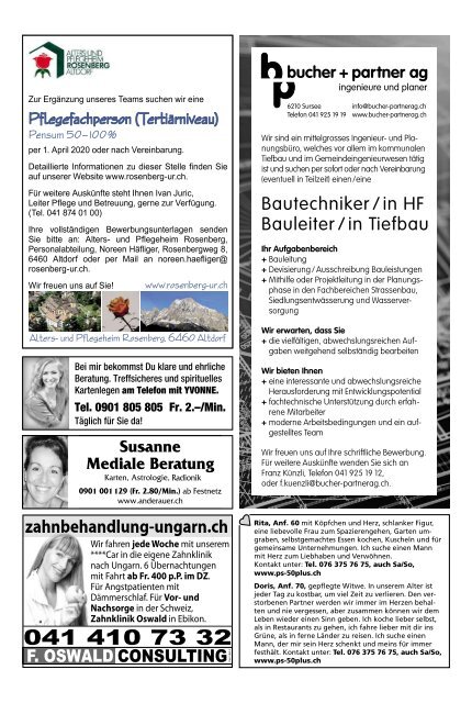 Schwyzer Anzeiger – Woche 10 – 6. März 2020