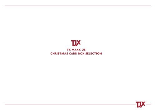 TKMAXX US Christmas Card Box Selection