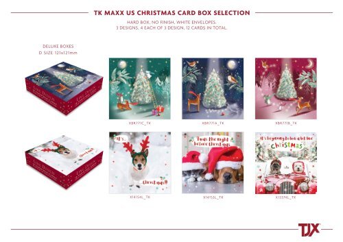 TKMAXX US Christmas Card Box Selection