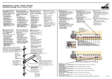 Montageanleitung / Assembly / Montage / Montaggio  ... - Hettich