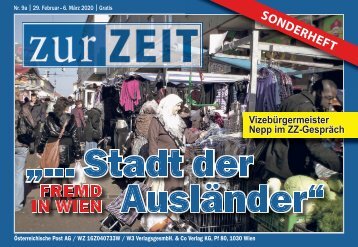 "... Stadt der Ausländer" - Fremd in Wien - ZZ Nr.: 9a