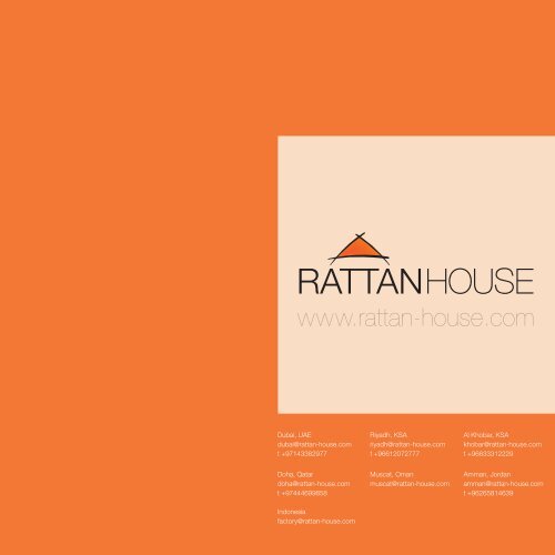 Download 2012 Catalog - Rattan House Furniture