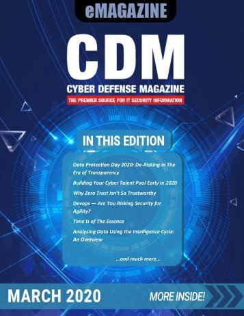 Cyber Defense eMagazine March 2020 Edition