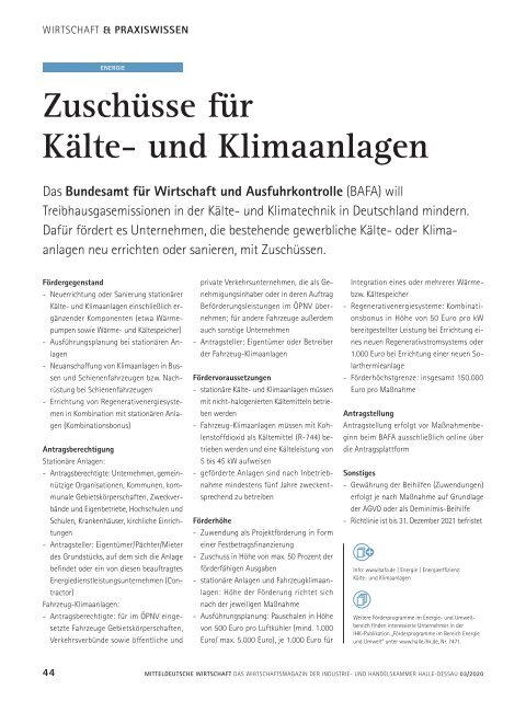 Mitteldeutsche Wirtschaft Ausgabe 03/2020