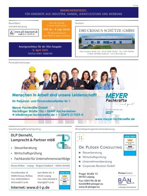 Mitteldeutsche Wirtschaft Ausgabe 03/2020