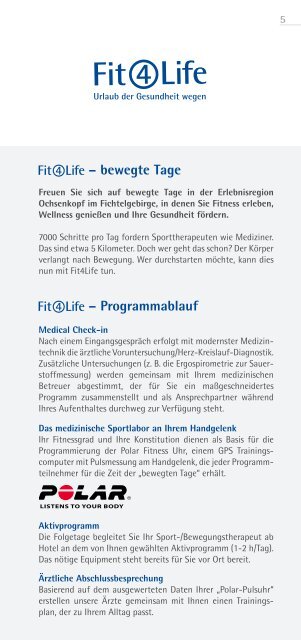 Fit4Life 2020 - Urlaub der Gesundheit wegen