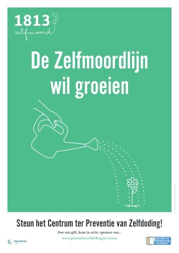 Affiche Steun de Zelfmoordlijn