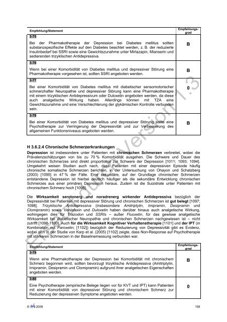 Unipolare Depression Langfassung - Versorgungsleitlinien.de