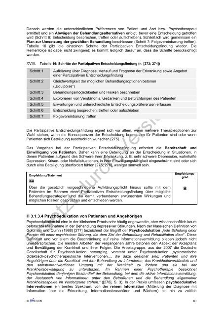 Unipolare Depression Langfassung - Versorgungsleitlinien.de