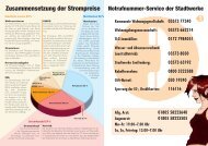 STOP Vor dem Schaden klug sein! - Stadtwerke Senftenberg