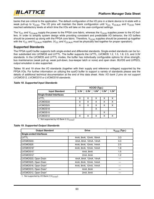 DS1036 - Platform Manager Data Sheet  - Lattice Semiconductor