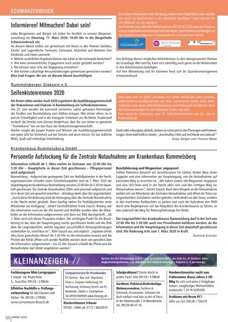 Reichswaldblatt - März 2020