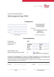 Leica Geosystems Wartungsvertrag TS30