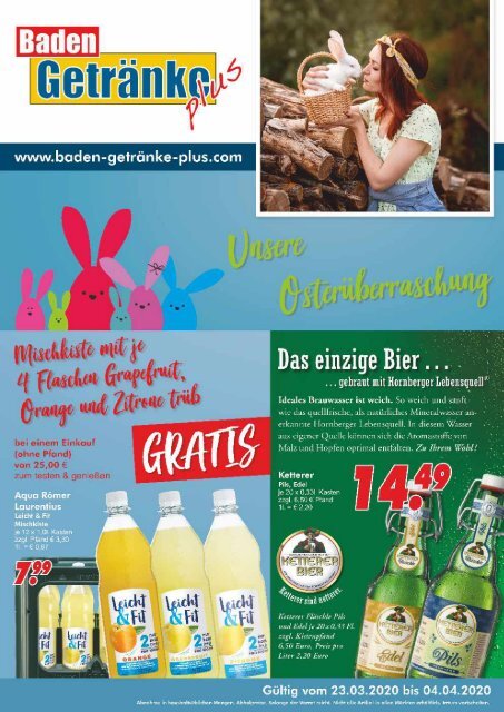 Baden Getränke Plus 23.03.2020