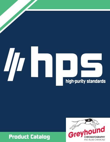 High Purity Standards (HPS) Product Catalogue NEW UPDATE 2020