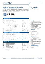 Voltage Transducer LV 25-1200 VPN = 1200 V - LEM