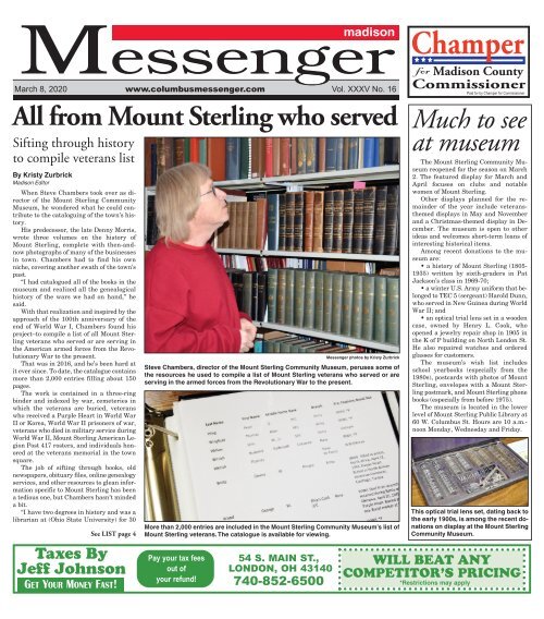 Madison Messenger - March 8, 2020