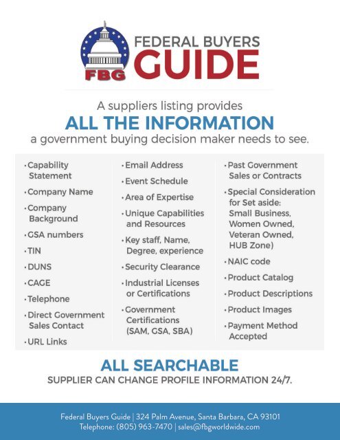Federal Buyers Guide Media Kit