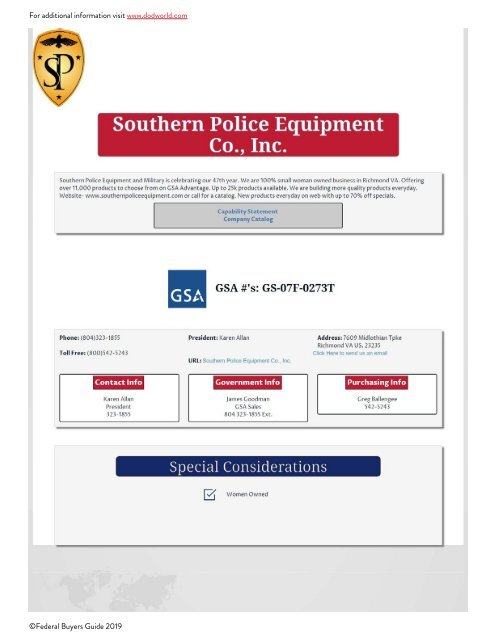 Homeland Security Catalog for Gov Buyers and Contractors