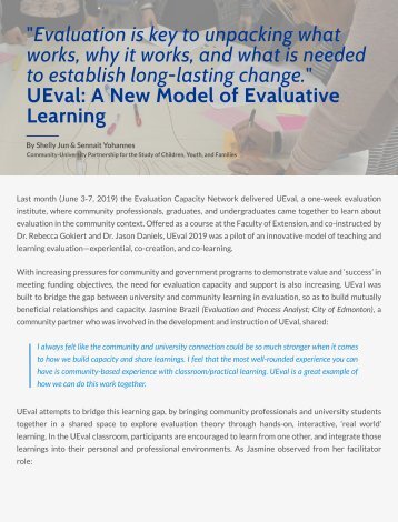 UEval: A New Model of Evaluative Learning