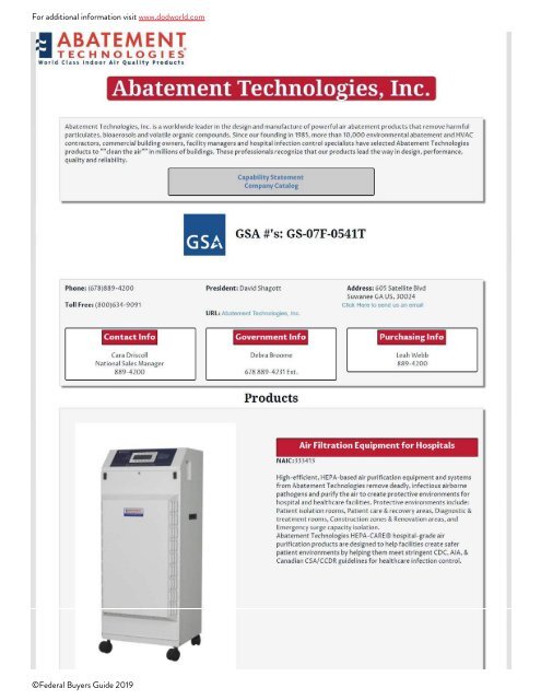 Government Purchasing Master Buyers Guide for Vendor and Contractors