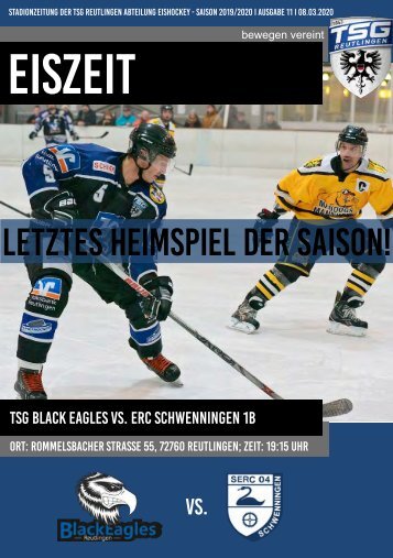 TSG Black Eagles vs. ERC Schwenningen 08 03 2020 