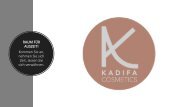 KADIFA cosmetics Gewerbe GV 28 Februar 2020