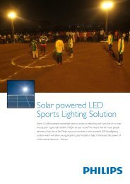 Solar powered LED Sports Lighting Solution - Philips Lighting
