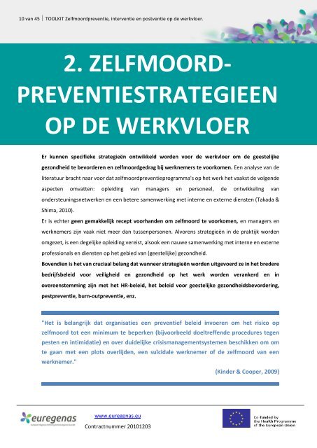 Zelfmoordpreventie, -interventie en -postventie op de werkvloer