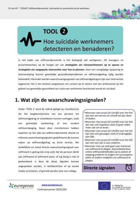 Zelfmoordpreventie, -interventie en -postventie op de werkvloer