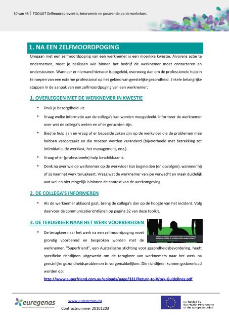 Zelfmoordpreventie, -interventie en -postventie op de werkvloer