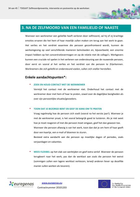 Zelfmoordpreventie, -interventie en -postventie op de werkvloer